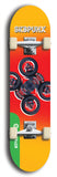 North American maple skateboard deck designed by underground artist BellyRash -- available in widths between 7.5 to 8.5 inches in both mellow concave and steep concave shapes from the BellyRash Limited Edition Blitz Deck series: Sk8Punx
