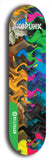 North American maple skateboard deck designed by underground artist BellyRash -- available in widths between 7.5 to 8.5 inches in both mellow concave and steep concave shapes from the BellyRash Limited Edition Blitz Deck series: Sk8Punx