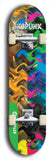 North American maple skateboard deck designed by underground artist BellyRash -- available in widths between 7.5 to 8.5 inches in both mellow concave and steep concave shapes from the BellyRash Limited Edition Blitz Deck series: Sk8Punx