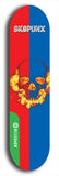 North American maple skateboard deck designed by underground artist BellyRash -- available in widths between 7.5 to 8.5 inches in both mellow concave and steep concave shapes from the BellyRash Limited Edition Blitz Deck series: Sk8Punx
