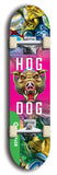 North American maple skateboard deck designed by underground artist BellyRash -- available in widths between 7.5 to 8.5 inches in both mellow concave and steep concave shapes from the BellyRash Limited Edition Blitz Deck series: Hog Dog