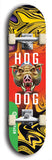 North American maple skateboard deck designed by underground artist BellyRash -- available in widths between 7.5 to 8.5 inches in both mellow concave and steep concave shapes from the BellyRash Limited Edition Blitz Deck series: Hog Dog