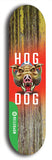 North American maple skateboard deck designed by underground artist BellyRash -- available in widths between 7.5 to 8.5 inches in both mellow concave and steep concave shapes from the BellyRash Limited Edition Blitz Deck series: Hog Dog