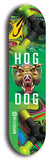 North American maple skateboard deck designed by underground artist BellyRash -- available in widths between 7.5 to 8.5 inches in both mellow concave and steep concave shapes from the BellyRash Limited Edition Blitz Deck series: Hog Dog