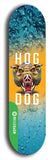 North American maple skateboard deck designed by underground artist BellyRash -- available in widths between 7.5 to 8.5 inches in both mellow concave and steep concave shapes from the BellyRash Limited Edition Blitz Deck series: Hog Dog
