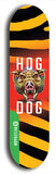North American maple skateboard deck designed by underground artist BellyRash -- available in widths between 7.5 to 8.5 inches in both mellow concave and steep concave shapes from the BellyRash Limited Edition Blitz Deck series: Hog Dog