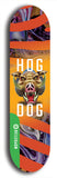 North American maple skateboard deck designed by underground artist BellyRash -- available in widths between 7.5 to 8.5 inches in both mellow concave and steep concave shapes from the BellyRash Limited Edition Blitz Deck series: Hog Dog