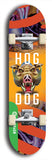 North American maple skateboard deck designed by underground artist BellyRash -- available in widths between 7.5 to 8.5 inches in both mellow concave and steep concave shapes from the BellyRash Limited Edition Blitz Deck series: Hog Dog