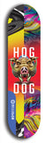 North American maple skateboard deck designed by underground artist BellyRash -- available in widths between 7.5 to 8.5 inches in both mellow concave and steep concave shapes from the BellyRash Limited Edition Blitz Deck series: Hog Dog