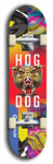 North American maple skateboard deck designed by underground artist BellyRash -- available in widths between 7.5 to 8.5 inches in both mellow concave and steep concave shapes from the BellyRash Limited Edition Blitz Deck series: Hog Dog