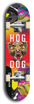 North American maple skateboard deck designed by underground artist BellyRash -- available in widths between 7.5 to 8.5 inches in both mellow concave and steep concave shapes from the BellyRash Limited Edition Blitz Deck series: Hog Dog