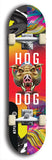 North American maple skateboard deck designed by underground artist BellyRash -- available in widths between 7.5 to 8.5 inches in both mellow concave and steep concave shapes from the BellyRash Limited Edition Blitz Deck series: Hog Dog