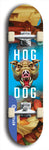 North American maple skateboard deck designed by underground artist BellyRash -- available in widths between 7.5 to 8.5 inches in both mellow concave and steep concave shapes from the BellyRash Limited Edition Blitz Deck series: Hog Dog