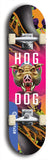 North American maple skateboard deck designed by underground artist BellyRash -- available in widths between 7.5 to 8.5 inches in both mellow concave and steep concave shapes from the BellyRash Limited Edition Blitz Deck series: Hog Dog