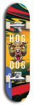 North American maple skateboard deck designed by underground artist BellyRash -- available in widths between 7.5 to 8.5 inches in both mellow concave and steep concave shapes from the BellyRash Limited Edition Blitz Deck series: Hog Dog