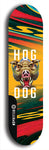 North American maple skateboard deck designed by underground artist BellyRash -- available in widths between 7.5 to 8.5 inches in both mellow concave and steep concave shapes from the BellyRash Limited Edition Blitz Deck series: Hog Dog