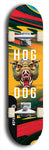 North American maple skateboard deck designed by underground artist BellyRash -- available in widths between 7.5 to 8.5 inches in both mellow concave and steep concave shapes from the BellyRash Limited Edition Blitz Deck series: Hog Dog