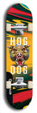 North American maple skateboard deck designed by underground artist BellyRash -- available in widths between 7.5 to 8.5 inches in both mellow concave and steep concave shapes from the BellyRash Limited Edition Blitz Deck series: Hog Dog