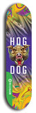 North American maple skateboard deck designed by underground artist BellyRash -- available in widths between 7.5 to 8.5 inches in both mellow concave and steep concave shapes from the BellyRash Limited Edition Blitz Deck series: Hog Dog