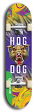 North American maple skateboard deck designed by underground artist BellyRash -- available in widths between 7.5 to 8.5 inches in both mellow concave and steep concave shapes from the BellyRash Limited Edition Blitz Deck series: Hog Dog