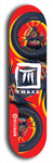 Three #8: Limited Edition, Red Logo Skateboard Deck