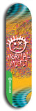North American maple skateboard deck designed by underground artist BellyRash -- available in widths between 7.5 to 8.5 inches in both mellow concave and steep concave shapes from the BellyRash Limited Edition Blitz Deck series: Normal Misfit