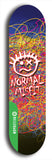North American maple skateboard deck designed by underground artist BellyRash -- available in widths between 7.5 to 8.5 inches in both mellow concave and steep concave shapes from the BellyRash Limited Edition Blitz Deck series: Normal Misfit