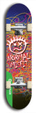North American maple skateboard deck designed by underground artist BellyRash -- available in widths between 7.5 to 8.5 inches in both mellow concave and steep concave shapes from the BellyRash Limited Edition Blitz Deck series: Normal Misfit