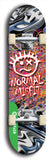North American maple skateboard deck designed by underground artist BellyRash -- available in widths between 7.5 to 8.5 inches in both mellow concave and steep concave shapes from the BellyRash Limited Edition Blitz Deck series: Normal Misfit