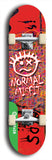 North American maple skateboard deck designed by underground artist BellyRash -- available in widths between 7.5 to 8.5 inches in both mellow concave and steep concave shapes from the BellyRash Limited Edition Blitz Deck series: Normal Misfit