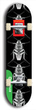 North American maple skateboard deck designed by underground artist BellyRash -- available in widths between 7.5 to 8.5 inches in both mellow concave and steep concave shapes from the BellyRash Limited Edition Blitz Deck series: XappaBukowski