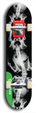 North American maple skateboard deck designed by underground artist BellyRash -- available in widths between 7.5 to 8.5 inches in both mellow concave and steep concave shapes from the BellyRash Limited Edition Blitz Deck series: XappaBukowski