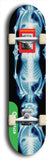 North American maple skateboard deck designed by underground artist BellyRash -- available in widths between 7.5 to 8.5 inches in both mellow concave and steep concave shapes from the BellyRash Limited Edition Blitz Deck series: XappaBukowski