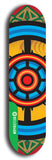 North American maple skateboard deck designed by underground artist BellyRash -- available in widths between 7.5 to 8.5 inches in both mellow concave and steep concave shapes from the BellyRash Limited Edition Blitz Deck series: DharmaMechanic