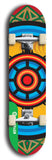 North American maple skateboard deck designed by underground artist BellyRash -- available in widths between 7.5 to 8.5 inches in both mellow concave and steep concave shapes from the BellyRash Limited Edition Blitz Deck series: DharmaMechanic