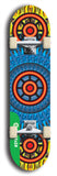 North American maple skateboard deck designed by underground artist BellyRash -- available in widths between 7.5 to 8.5 inches in both mellow concave and steep concave shapes from the BellyRash Limited Edition Blitz Deck series: Tricycle
