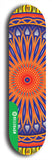 North American maple skateboard deck designed by underground artist BellyRash -- available in widths between 7.5 to 8.5 inches in both mellow concave and steep concave shapes from the BellyRash Limited Edition Blitz Deck series: DharmaMechanic