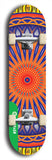 North American maple skateboard deck designed by underground artist BellyRash -- available in widths between 7.5 to 8.5 inches in both mellow concave and steep concave shapes from the BellyRash Limited Edition Blitz Deck series: DharmaMechanic