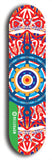 North American maple skateboard deck designed by underground artist BellyRash -- available in widths between 7.5 to 8.5 inches in both mellow concave and steep concave shapes from the BellyRash Limited Edition Blitz Deck series: DharmaMechanic