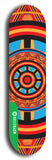 North American maple skateboard deck designed by underground artist BellyRash -- available in widths between 7.5 to 8.5 inches in both mellow concave and steep concave shapes from the BellyRash Limited Edition Blitz Deck series: DharmaMechanic