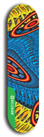 North American maple skateboard deck designed by underground artist BellyRash -- available in widths between 7.5 to 8.5 inches in both mellow concave and steep concave shapes.