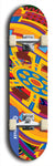 Skateboard deck: Limited edition, North American maple skateboard deck designed by underground artist BellyRash - available widths 7.5 to 8.5 inches in both mellow concave and steep concave shapes. Artwork: TWISTED DHARMA brand popsicle-shaped deck