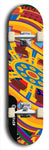 Skateboard deck: Limited edition, North American maple skateboard deck designed by underground artist BellyRash - available widths 7.5 to 8.5 inches in both mellow concave and steep concave shapes. Artwork: TWISTED DHARMA brand popsicle-shaped deck