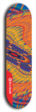 Skateboard deck: Limited edition, North American maple skateboard deck designed by underground artist BellyRash - available widths 7.5 to 8.5 inches in both mellow concave and steep concave shapes. Artwork: TWISTED DHARMA brand popsicle-shaped deck