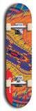 Skateboard deck: Limited edition, North American maple skateboard deck designed by underground artist BellyRash - available widths 7.5 to 8.5 inches in both mellow concave and steep concave shapes. Artwork: TWISTED DHARMA brand popsicle-shaped deck