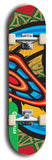 North American maple skateboard deck designed by underground artist BellyRash -- available in widths between 7.5 to 8.5 inches in both mellow concave and steep concave shapes from the BellyRash Limited Edition Blitz Deck series: Twisted Dharma