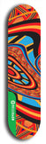 North American maple skateboard deck designed by underground artist BellyRash -- available in widths between 7.5 to 8.5 inches in both mellow concave and steep concave shapes. 