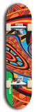 North American maple skateboard deck designed by underground artist BellyRash -- available in widths between 7.5 to 8.5 inches in both mellow concave and steep concave shapes.