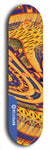 Skateboard deck: Limited edition, North American maple skateboard deck designed by underground artist BellyRash - available widths 7.5 to 8.5 inches in both mellow concave and steep concave shapes. Artwork: TWISTED DHARMA brand popsicle-shaped deck