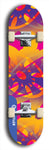 Skateboard deck: Limited edition, North American maple skateboard deck designed by underground artist BellyRash - available widths 7.5 to 8.5 inches in both mellow concave and steep concave shapes. Artwork: TWISTED DHARMA brand popsicle-shaped deck